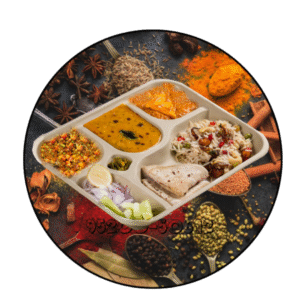 yummmpandas veg meal platter dehradun